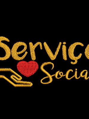 Matriz de bordado: logo serviço social