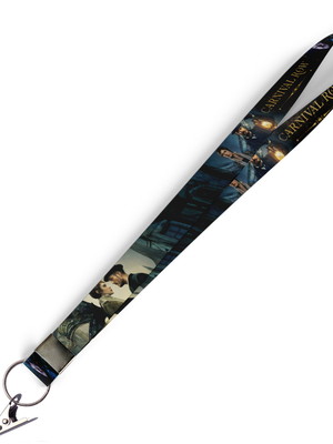 Cordão para crachá carnival row c0466p com presilha jacaré