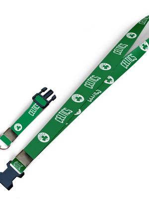 Cordão para crachá celtics c0452p com fecho bolsa e jacaré