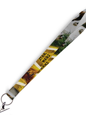 Cordão para crachá chewbacca - star wars c0448p com jacaré