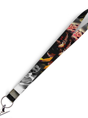 Cordão para crachá freddie mercury c0433p c/ presilha jacaré