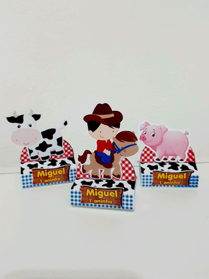 Porta bis duplo - fazendinha