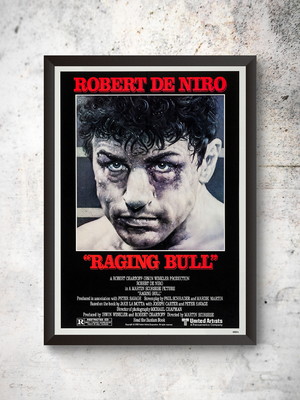 Quadro a3 poster raging bull