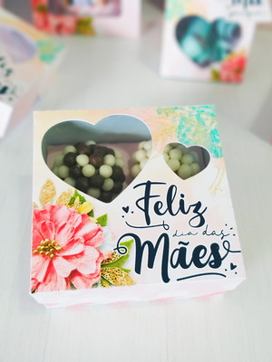 Caixa p/ 4 doces dia das mães