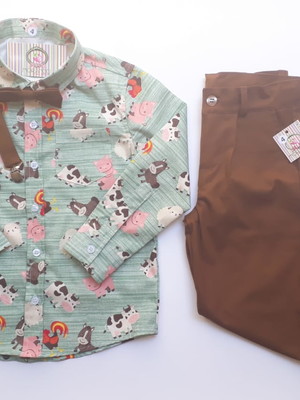 Conjunto fazendinha inverno (estampa do anuncio em falta)