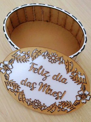 Caixa para o dia das mães em mdf