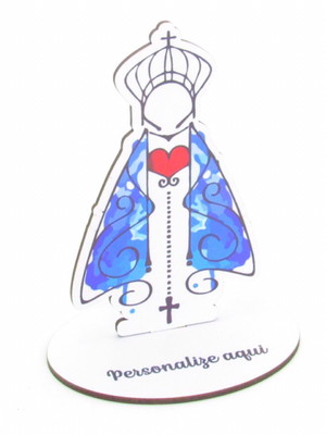 Lembrança nossa senhora aquarela personalizado colorido mdf