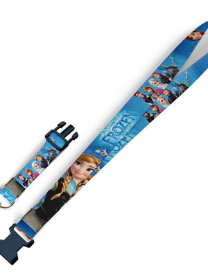 Cordão anna frozen c0417p com fecho bolsa e jacaré