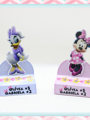 Porta chocolate minnie rosa
