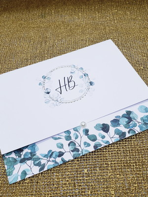 Promoção! convite de casamento barato folhagens