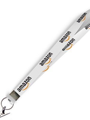 Cordão para crachá amazon c0380p com presilha jacaré