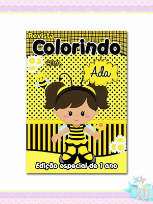 Livrinho de colorir abelhinha