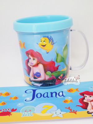 Lembrancinha pequena sereia - caneca 5