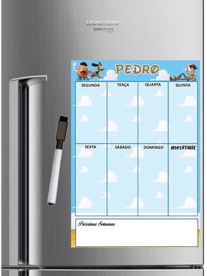Quadro de planejamento mensal personalizado caneta de brinde