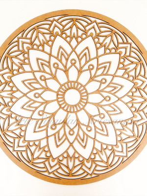 Mandala mdf cru 50 x 50