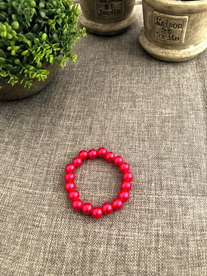 Pulseira infantil vermelha