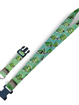 Cordão mutano jovens titãs c0358p com fecho bolsa e jacaré