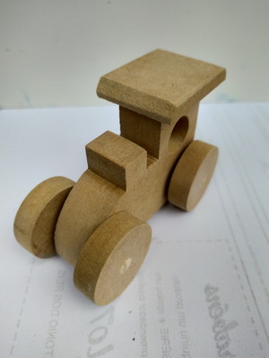 Trenzinhos de mdf cru 10 unidades