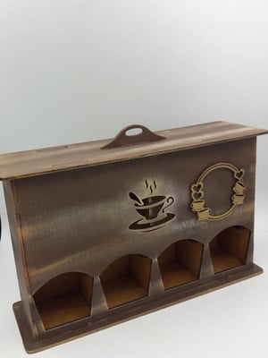 Porta cápsulas café - mdf