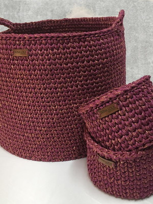 Cestos organizadores 40x25cm- corda naútica - diversas cores