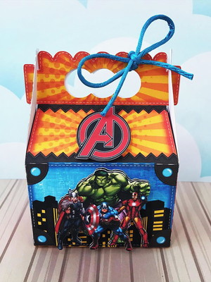 Caixa os vingadores.