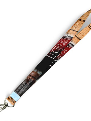 Cordão para crachá amenadiel lucifer c0170p com mosquetão