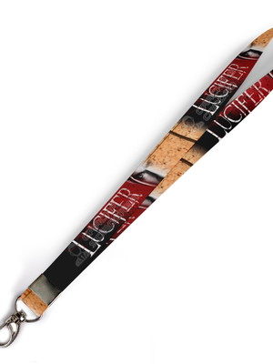 Cordão para crachá lucifer c0169p com presilha mosquetão