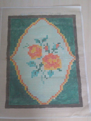 Tela pintada para bordar