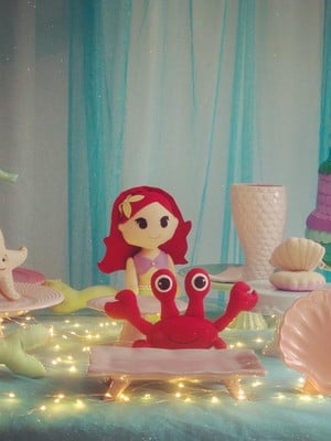 Locação decoração kit festa ariel