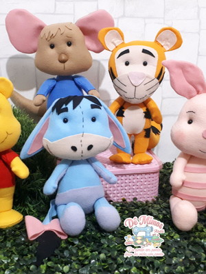 Kit ursinho pooh em feltro