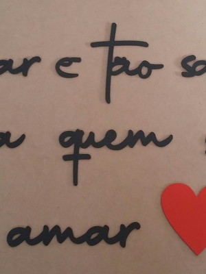 Frases em mdf para decoração de parede