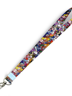 Cordão para crachá looney tunes c0155p com mosquetão