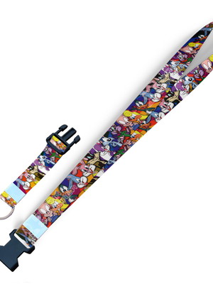 Cordão looney tunes c0155p com fecho bolsa e argola