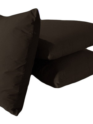 Kit c/3 almofadas marrom 80x60 gigante encosto para sofá