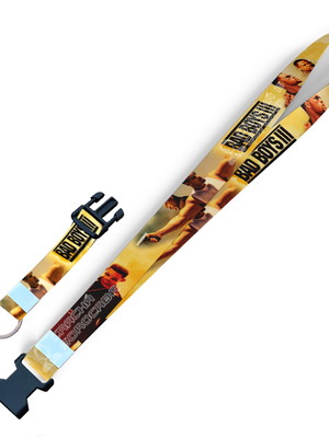 Cordão para crachá bad boys c0151p com fecho bolsa e argola