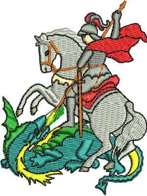 Patch termocolante são jorge - 6,6x8,7cm - 37913