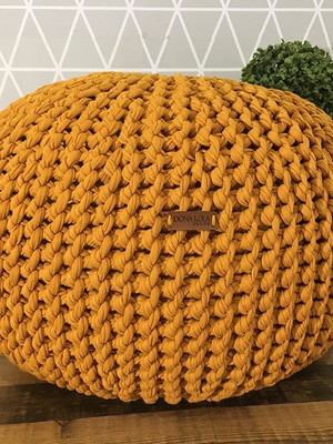 Puff maxi tricot 50x30cm - corda poliéster