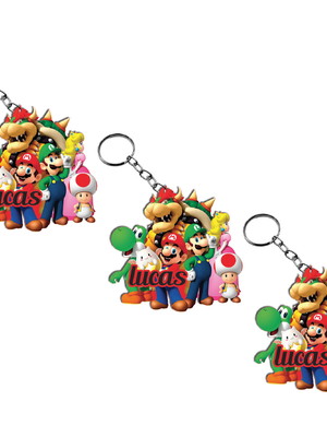 Chaveiro de lembrança infantil super mario 2