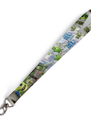Cordão para crachá mike monstros sa c0138p com mosquetão