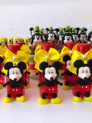 Garrafinhas de biscuit mickey 20 unidades
