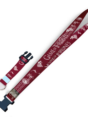 Cordão game of thrones c0130p com fecho bolsa e argola