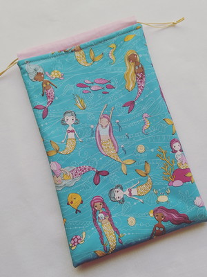 Saco impermeável para roupas 18x30 - sereias