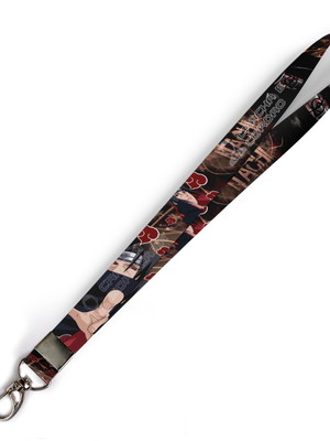 Cordão para crachá itachi uchiha naruto c0113p com mosquetão