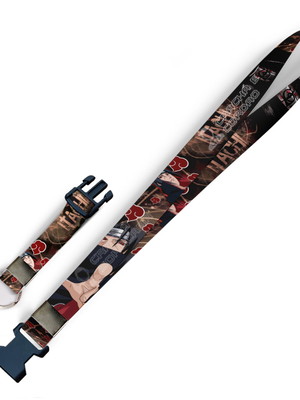 Cordão itachi uchiha naruto c0113p com fecho bolsa e argola