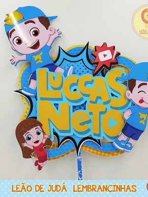 Topo de bolo lucas neto