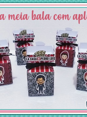 Caixa meia bala com aplique