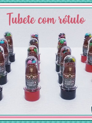 Tubete 8cm com rótulo