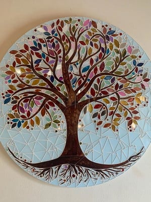 "árvore da vida" em mosaico 50 cm modelo 1