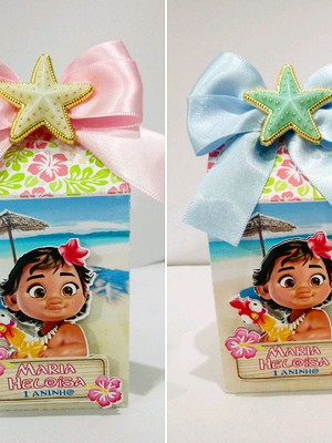 Lembrancinha moana bebê - caixa milk