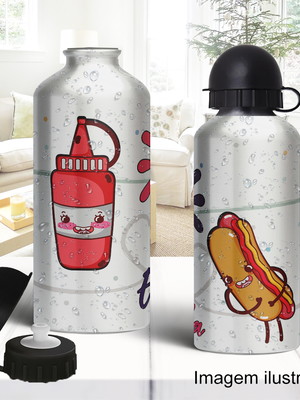 Squeeze de alumínio hot dog
